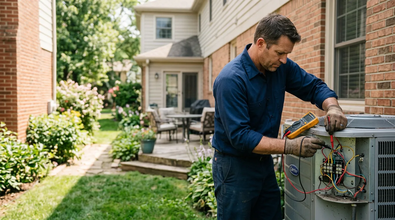 HVAC technician working near Heflin, LA